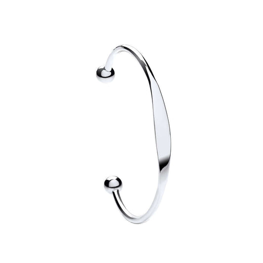 Silver Torque Bangle