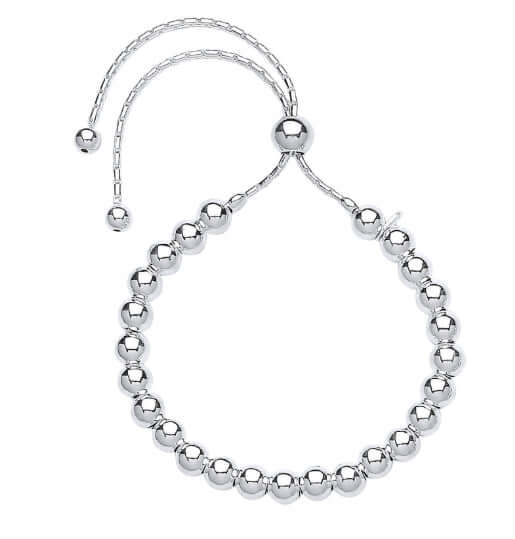 Silver ball bracelet